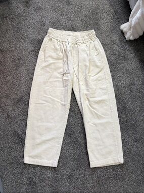 Aelfric Eden Cream Corduroy Drawstring Pants